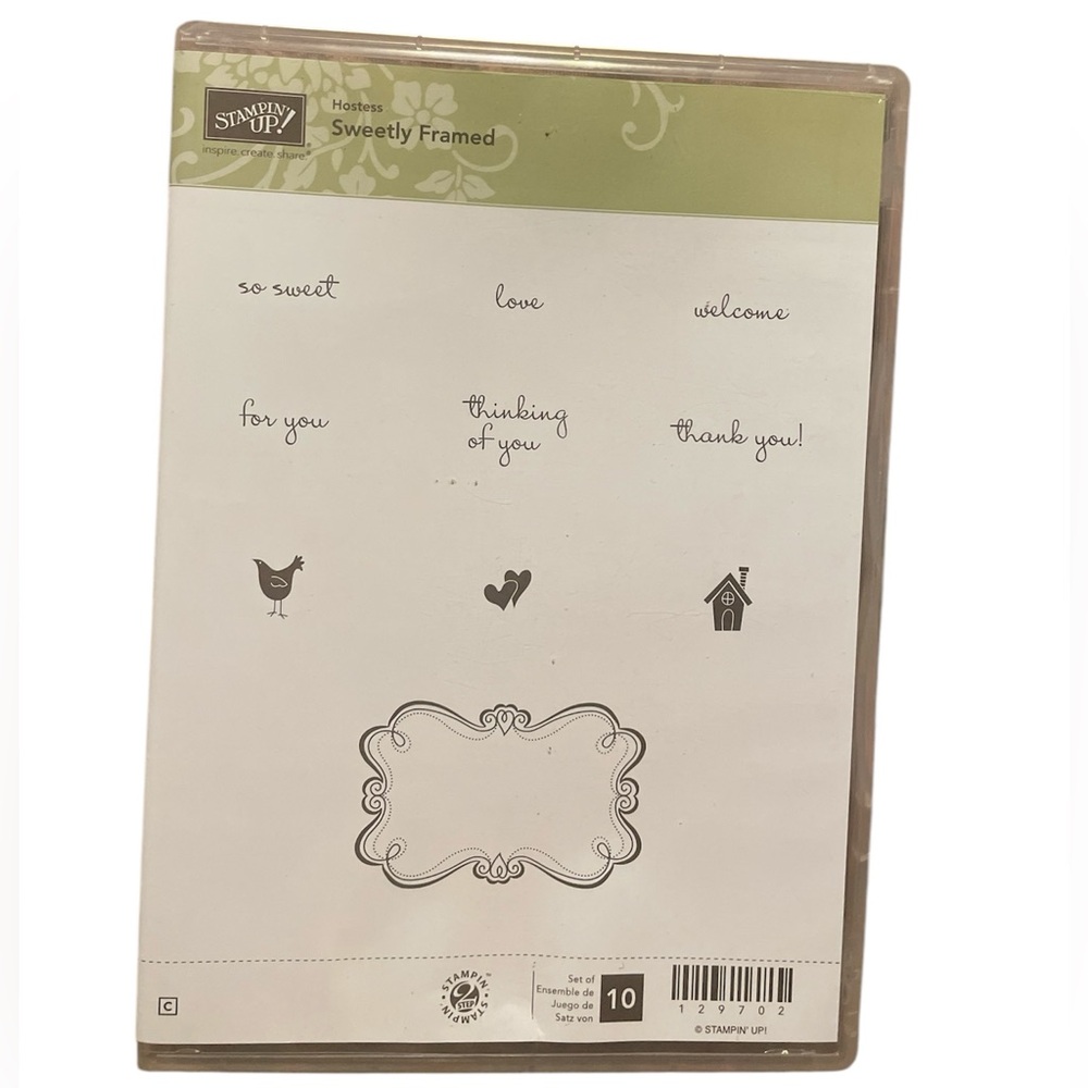 Stampin' Up! Sweetly Framed Stamp Set - Black